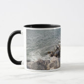 Foto van Rocky Ocean Shore Best Pap Ever Mok (Links)