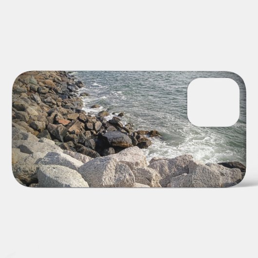 Foto van Rocky Ocean Shore Case-Mate iPhone Case (Achterkant (horizontaal))