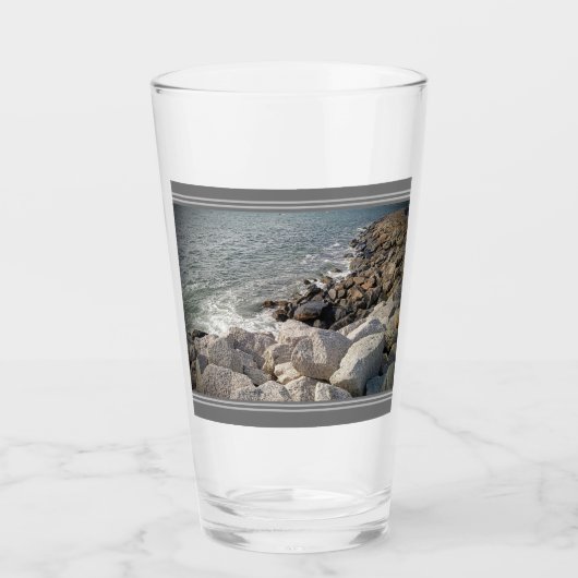Foto van Rocky Ocean Shore Glas (Voorkant)