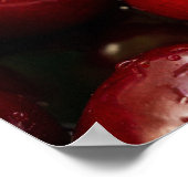 foto van rode kersen poster (Hoek)