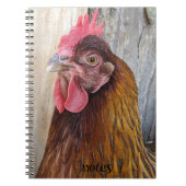 Foto van rode kip notitieboek (Voorkant)