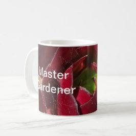 Foto van rode succulent in close-up van Master Tui Koffiemok