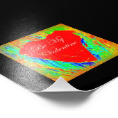 foto van rode valentijn afdrukken foto afdruk (Hoek)