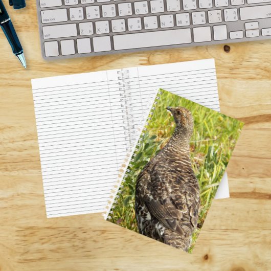 Foto van roethoen in het wild notitieboek