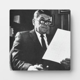 Foto van Ronald Reagan Fotoplaat