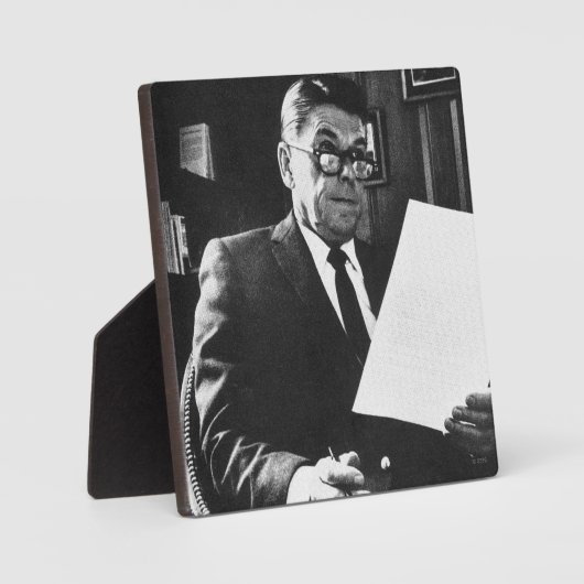 Foto van Ronald Reagan Fotoplaat (Voorkant)