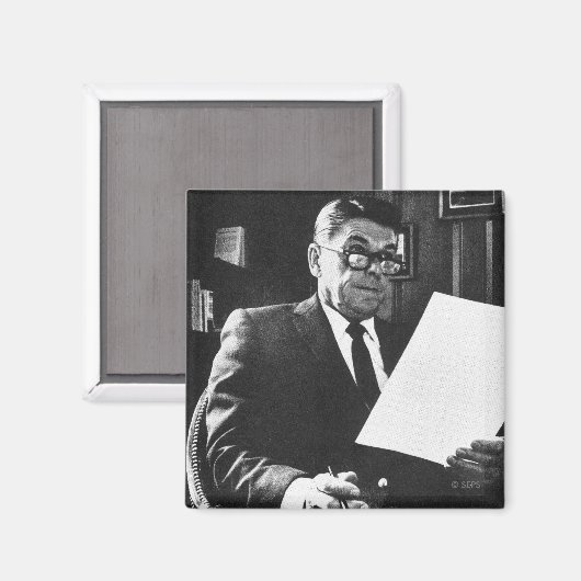 Foto van Ronald Reagan Magneet (Voorkant / Achterkant)