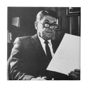 Foto van Ronald Reagan Tegeltje