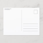 Foto van roodborstje briefkaart (Achterkant)