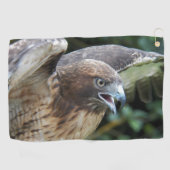 Foto van Roodstaartbuizerd Roofvogel Golfhanddoek (Horizontaal)