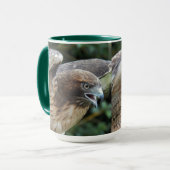 Foto van Roodstaartbuizerd Roofvogel Mok (Voorkant links)