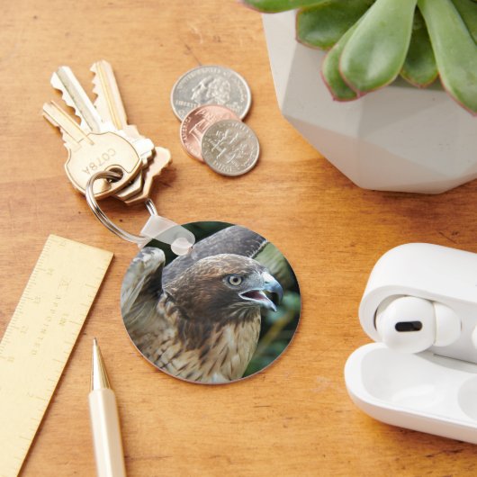 Foto van Roodstaartbuizerd Roofvogel Sleutelhanger (Bureau)