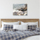 Foto van rotsachtige Atlantische Oceaan-kust Canvas Afdruk (Insitu (Slaapkamer))