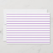 Foto van Royal Paars and White Graduation Party Kaart (Achterkant)