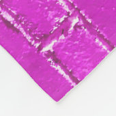 Foto van roze blokken fleece deken (Hoek)