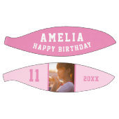 Foto van roze Happy Birthday Girl Basketbal (Panelen)