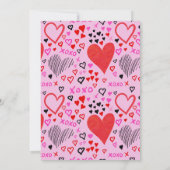 Foto van Roze Hearts Happy Valentine's Day (Achterkant)