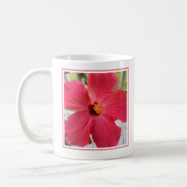Foto van Roze Hibiscus Flower Bible Verse Wife Koffiemok