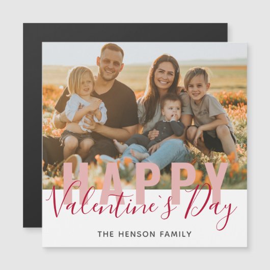 Foto van roze Red Valentijn Day Script Family (Voorkant / Achterkant)