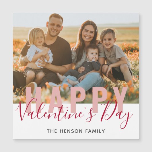 Foto van roze Red Valentijn Day Script Family (Voorkant)