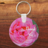 Foto van roze roze roze roze roze petal bloom sleutelhanger (Voorkant)