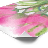 Foto van Roze Tulip Foto Afdruk (Hoek)