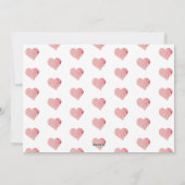 Foto van roze Valentijn op dag van de dag Foto Feestdagenkaart (Achterkant)