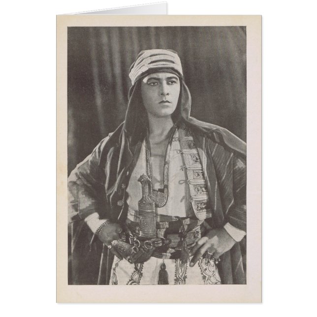  foto van Rudolph Valentino (Voorkant)