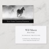 Foto van Running Horses - Trainer - Visitekaartje (Voorkant / Achterkant)