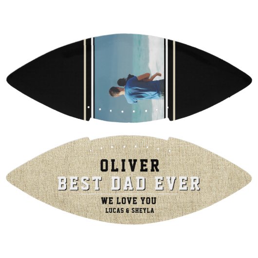 Foto van Rustic and Black Best Pap Ever Vader Day American Football (Panelen)
