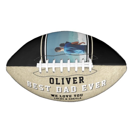 Foto van Rustic and Black Best Pap Ever Vader Day American Football (Voorkant)