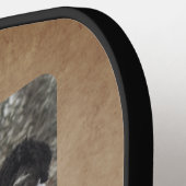 Foto van Rustic Best Grandpa Ever Grandchildren Pickleball Paddle (Links Detail)