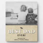 Foto van Rustic Best Pap Ever Modern Typografie Fotoplaat (Voorkant)