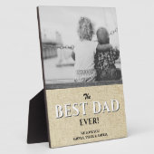 Foto van Rustic Best Pap Ever Modern Typografie Fotoplaat (Zijkant)