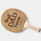 Foto van Rustic Best Pap Ever Tafeltennisbatje (Zijkant)