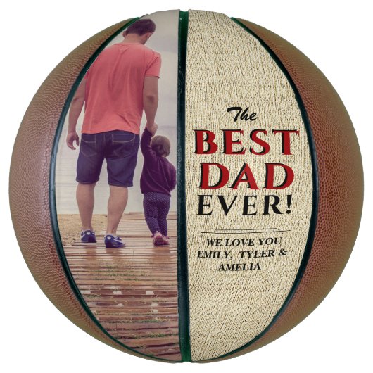 Foto van Rustic Best Pap Ever Vader Day Basketbal (Verticaal)