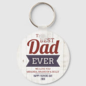 Foto van Rustic Best Pap Ever Vader Day Sleutelhanger (Voorkant)