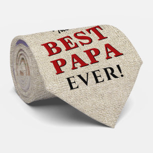 Foto van Rustic Best Papa Ever Father Day Stropdas