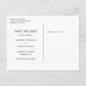 Foto van Rustic Burgundy Floral Fall Wedding Aankondigingskaart (Achterkant)