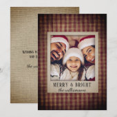 Foto van Rustic Country Play Homespun Feestdagenkaart (Voorkant / Achterkant)