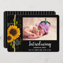 Foto van Rustic Country Sunflower Baby