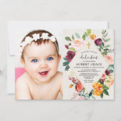 Foto van Rustic floral herfst waterverf Kaart (Voorkant)