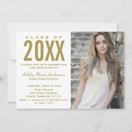 Foto van Rustic Floral Waterverf Gradual Party Kaart