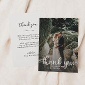 Foto van Rustic Hand Lettering Wedding Bedankkaart