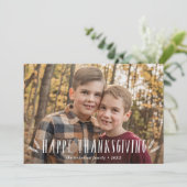 Foto van Rustic Harvest Thanksgiving Feestdagenkaart (Staand voorkant)