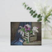 Foto van Rustic Paars en White Lilacs Briefkaart (Staand voorkant)