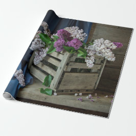 Foto van Rustic Paars en White Lilacs Cadeaupapier