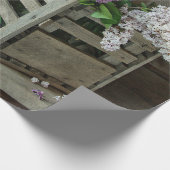 Foto van Rustic Paars en White Lilacs Cadeaupapier (Hoek)