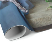 Foto van Rustic Paars en White Lilacs Cadeaupapier (Rol Hoek)