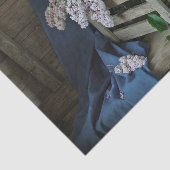 Foto van Rustic Paars en White Lilacs Tissuepapier (Detail)